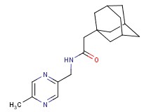 2-(1-adamantyl)-N-[(5-methylpyrazin-2-yl)methyl]acetamide