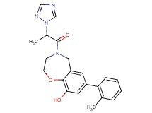 7-(2-methylphenyl)-4-[2-(1H-1,2,4-triazol-1-yl)propanoyl]-2,3,4,5-tetrahydro-1,4-benzoxazepin-9-ol