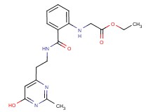 ethyl {[2-({[2-(6-hydroxy-2-methylpyrimidin-4-yl)ethyl]amino}carbonyl)phenyl]amino}acetate