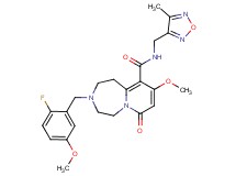 3-(2-fluoro-5-methoxybenzyl)-9-methoxy-N-[(4-methyl-1,2,5-oxadiazol-3-yl)methyl]-7-oxo-1,2,3,4,5,7-hexahydropyrido[1,2-d][1,4]diazepine-10-carboxamide