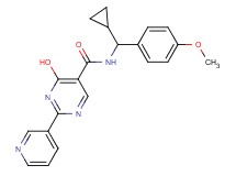 N-[cyclopropyl(4-methoxyphenyl)methyl]-4-hydroxy-2-pyridin-3-ylpyrimidine-5-carboxamide