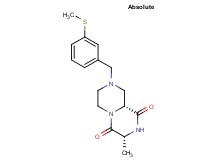 (3R,9aR)-3-methyl-8-[3-(methylthio)benzyl]tetrahydro-2H-pyrazino[1,2-a]pyrazine-1,4(3H,6H)-dione