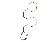 4-{2-[1-(3-thienylmethyl)-2-piperidinyl]ethyl}morpholine