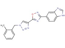 5-{5-[1-(2-methylbenzyl)-1H-1,2,3-triazol-4-yl]-1,2,4-oxadiazol-3-yl}-1H-benzimidazole