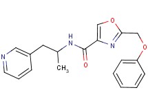 N-[1-methyl-2-(3-pyridinyl)ethyl]-2-(phenoxymethyl)-1,3-oxazole-4-carboxamide
