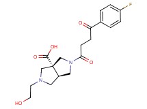 (3aR*,6aR*)-2-[4-(4-fluorophenyl)-4-oxobutanoyl]-5-(2-hydroxyethyl)hexahydropyrrolo[3,4-c]pyrrole-3a(1H)-carboxylic acid