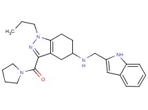 N-(1H-indol-2-ylmethyl)-1-propyl-3-(1-pyrrolidinylcarbonyl)-4,5,6,7-tetrahydro-1H-indazol-5-amine
