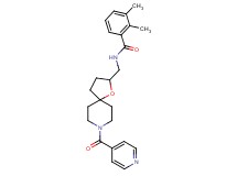 N-[(8-isonicotinoyl-1-oxa-8-azaspiro[4.5]dec-2-yl)methyl]-2,3-dimethylbenzamide