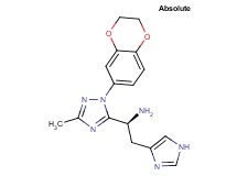 [(1S)-1-[1-(2,3-dihydro-1,4-benzodioxin-6-yl)-3-methyl-1H-1,2,4-triazol-5-yl]-2-(1H-imidazol-4-yl)ethyl]amine dihydrochloride