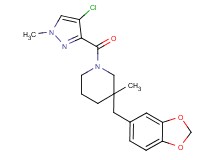 3-(1,3-benzodioxol-5-ylmethyl)-1-[(4-chloro-1-methyl-1H-pyrazol-3-yl)carbonyl]-3-methylpiperidine