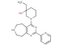 3-ethyl-1-(2-pyridin-2-yl-6,7,8,9-tetrahydro-5H-pyrimido[4,5-d]azepin-4-yl)piperidin-3-ol