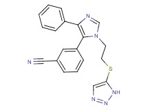 3-{4-phenyl-1-[2-(1H-1,2,3-triazol-5-ylthio)ethyl]-1H-imidazol-5-yl}benzonitrile