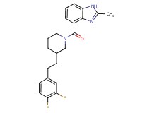 4-({3-[2-(3,4-difluorophenyl)ethyl]-1-piperidinyl}carbonyl)-2-methyl-1H-benzimidazole