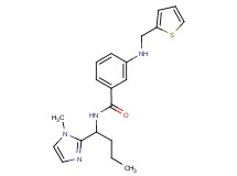 N-[1-(1-methyl-1H-imidazol-2-yl)butyl]-3-[(2-thienylmethyl)amino]benzamide