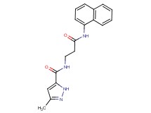 3-methyl-N-[3-(1-naphthylamino)-3-oxopropyl]-1H-pyrazole-5-carboxamide