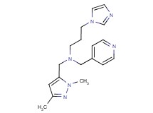 N-[(1,3-dimethyl-1H-pyrazol-5-yl)methyl]-3-(1H-imidazol-1-yl)-N-(pyridin-4-ylmethyl)propan-1-amine