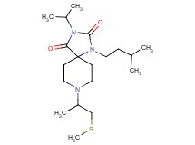 3-isopropyl-1-(3-methylbutyl)-8-[1-methyl-2-(methylthio)ethyl]-1,3,8-triazaspiro[4.5]decane-2,4-dione