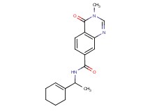 N-(1-cyclohex-1-en-1-ylethyl)-3-methyl-4-oxo-3,4-dihydroquinazoline-7-carboxamide