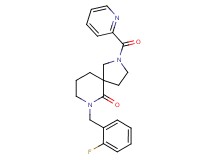 7-(2-fluorobenzyl)-2-(2-pyridinylcarbonyl)-2,7-diazaspiro[4.5]decan-6-one