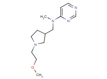 N-{[1-(2-methoxyethyl)pyrrolidin-3-yl]methyl}-N-methylpyrimidin-4-amine
