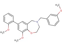 9-methoxy-4-(3-methoxybenzyl)-7-(2-methoxyphenyl)-2,3,4,5-tetrahydro-1,4-benzoxazepine