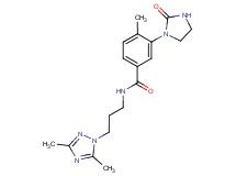 N-[3-(3,5-dimethyl-1H-1,2,4-triazol-1-yl)propyl]-4-methyl-3-(2-oxo-1-imidazolidinyl)benzamide