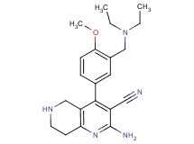 2-amino-4-{3-[(diethylamino)methyl]-4-methoxyphenyl}-5,6,7,8-tetrahydro-1,6-naphthyridine-3-carbonitrile