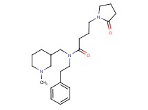 N-[(1-methyl-3-piperidinyl)methyl]-4-(2-oxo-1-pyrrolidinyl)-N-(2-phenylethyl)butanamide