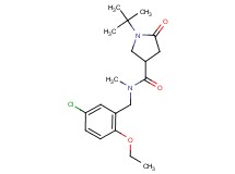 1-tert-butyl-N-(5-chloro-2-ethoxybenzyl)-N-methyl-5-oxo-3-pyrrolidinecarboxamide