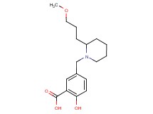 2-hydroxy-5-{[2-(3-methoxypropyl)-1-piperidinyl]methyl}benzoic acid