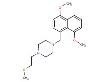1-[(4,8-dimethoxy-1-naphthyl)methyl]-4-[2-(methylthio)ethyl]piperazine