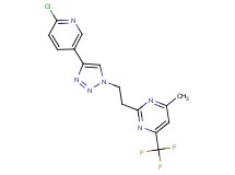 2-{2-[4-(6-chloropyridin-3-yl)-1H-1,2,3-triazol-1-yl]ethyl}-4-methyl-6-(trifluoromethyl)pyrimidine