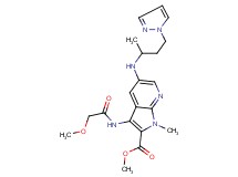 methyl 3-[(methoxyacetyl)amino]-1-methyl-5-{[1-methyl-3-(1H-pyrazol-1-yl)propyl]amino}-1H-pyrrolo[2,3-b]pyridine-2-carboxylate