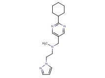 N-[(2-cyclohexylpyrimidin-5-yl)methyl]-N-methyl-2-(1H-pyrazol-1-yl)ethanamine