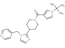 4-[(2-{1-[(1-tert-butyl-1H-pyrrol-3-yl)carbonyl]piperidin-4-yl}-1H-imidazol-1-yl)methyl]pyridine
