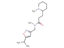 N-[(5-isopropyl-3-isoxazolyl)methyl]-N-methyl-3-(1-methyl-2-piperidinyl)propanamide