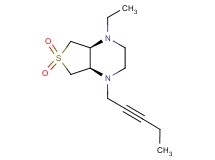 (4aR*,7aS*)-1-ethyl-4-pent-2-yn-1-yloctahydrothieno[3,4-b]pyrazine 6,6-dioxide