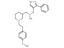 ({1-[2-(4-methoxyphenyl)ethyl]-3-piperidinyl}methyl)methyl[(3-phenyl-1H-pyrazol-4-yl)methyl]amine