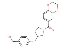 (4-{[1-(2,3-dihydro-1,4-benzodioxin-6-ylcarbonyl)pyrrolidin-3-yl]methyl}phenyl)methanol