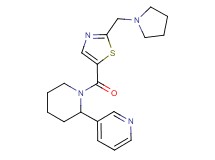 3-(1-{[2-(pyrrolidin-1-ylmethyl)-1,3-thiazol-5-yl]carbonyl}piperidin-2-yl)pyridine