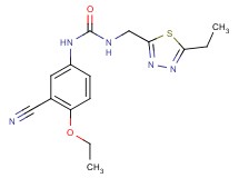 N-(3-cyano-4-ethoxyphenyl)-N'-[(5-ethyl-1,3,4-thiadiazol-2-yl)methyl]urea