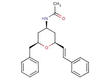 N-{(2S*,4R*,6S*)-2-benzyl-6-[(E)-2-phenylvinyl]tetrahydro-2H-pyran-4-yl}acetamide