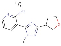 N-methyl-3-[3-(tetrahydrofuran-3-yl)-1H-1,2,4-triazol-5-yl]pyridin-2-amine