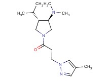 (3R*,4S*)-4-isopropyl-N,N-dimethyl-1-[3-(4-methyl-1H-pyrazol-1-yl)propanoyl]-3-pyrrolidinamine