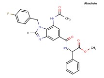 methyl (2S)-({[7-(acetylamino)-1-(4-fluorobenzyl)-1H-benzimidazol-5-yl]carbonyl}amino)(phenyl)acetate