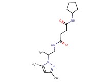 N-cyclopentyl-N'-[2-(3,5-dimethyl-1H-pyrazol-1-yl)propyl]succinamide