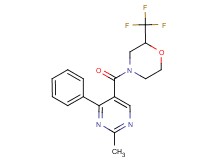 4-[(2-methyl-4-phenylpyrimidin-5-yl)carbonyl]-2-(trifluoromethyl)morpholine