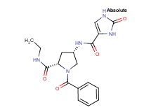 (4S)-1-benzoyl-N-ethyl-4-{[(2-oxo-2,3-dihydro-1H-imidazol-4-yl)carbonyl]amino}-L-prolinamide