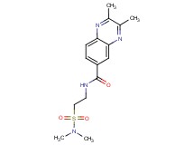 N-{2-[(dimethylamino)sulfonyl]ethyl}-2,3-dimethylquinoxaline-6-carboxamide