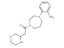 1-(2-methylphenyl)-4-(3-morpholinylacetyl)-1,4-diazepane dihydrochloride